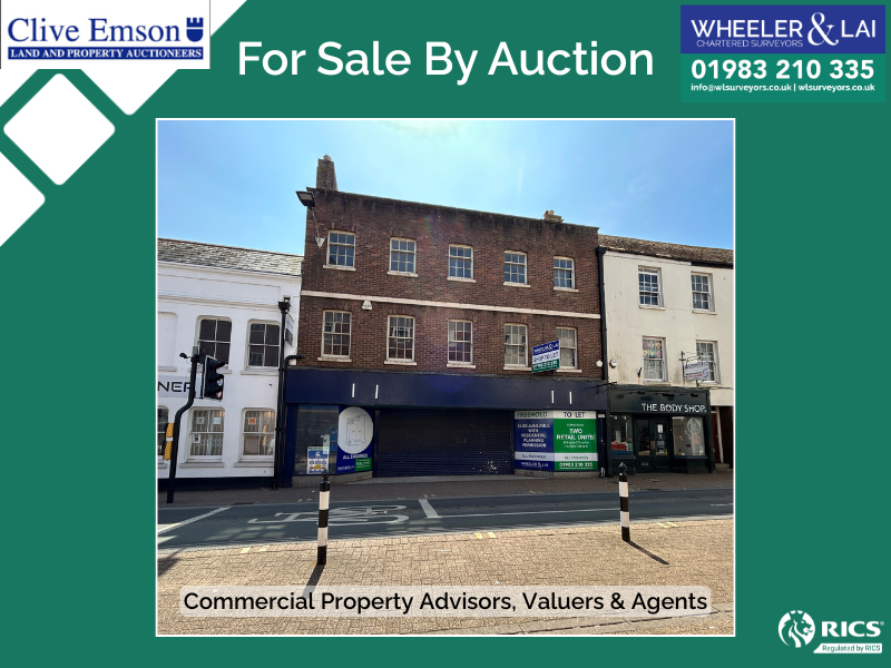 WLSurveyors's tweet photo. ***Auction on the 11th of December***

51 High Street, Newport, PO30 1SB  will be for sale by auction on the 11th of December via Clive Emson property auctioneers. 

https://t.co/rRcHahg64f

All enquiries to info@wlsurveyors.co.uk or 01983 210335. 

#IsleofWight https://t.co/2FTafvGwBj