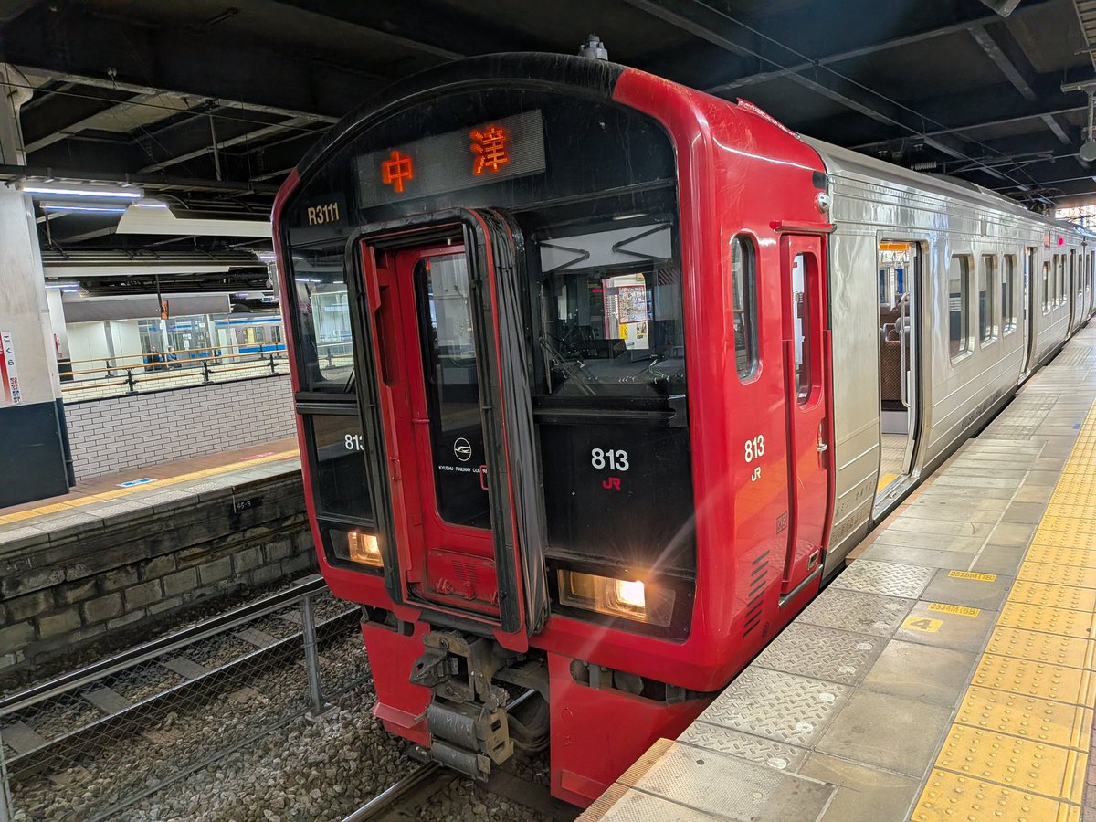 JR九州 813系RM3111 普通電車中津行き。小倉駅→朽網駅まで乗車。