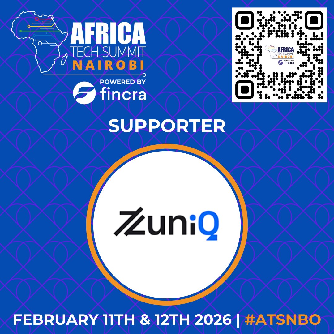 Africa Tech Summit Nairobi, Feb 11th -12th, 2026. Delighted to welcome <a href="/ZuniQHq/">ZuniQHq</a> as a supporting partner of #ATSNBO. Be part of the conversation with 2000+ leaders shaping Africa’s future. Register for Early Bird tickets: bit.ly/4oIeenG