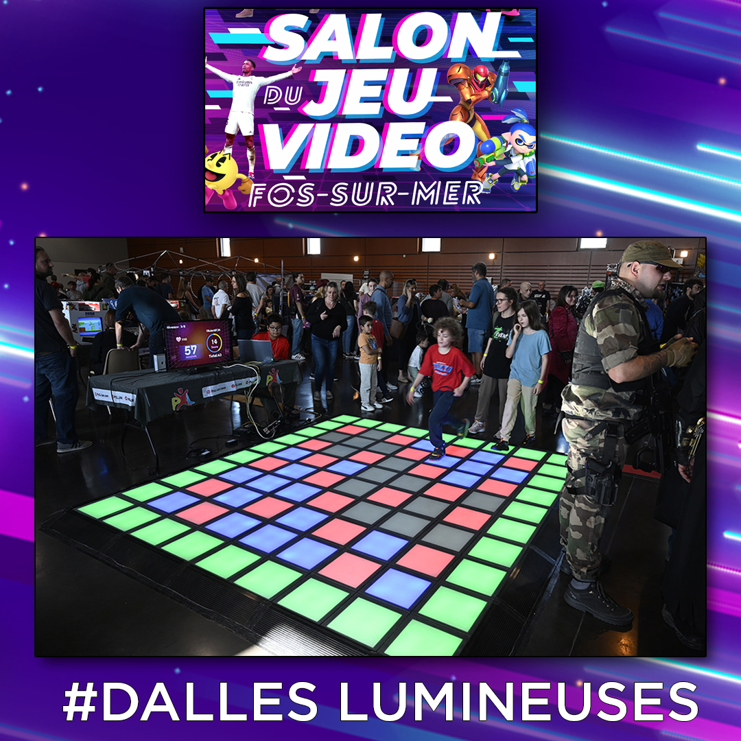 👀J-4 : Déplacez vous le plus vite possible 🏃 sur les dalles bleue tout en évitant les rouges ⛔️. Seul ou à plusieurs sur des niveaux de plus en plus durs 📈 <a href="/villedefos/">Ville de Fos-sur-Mer</a>