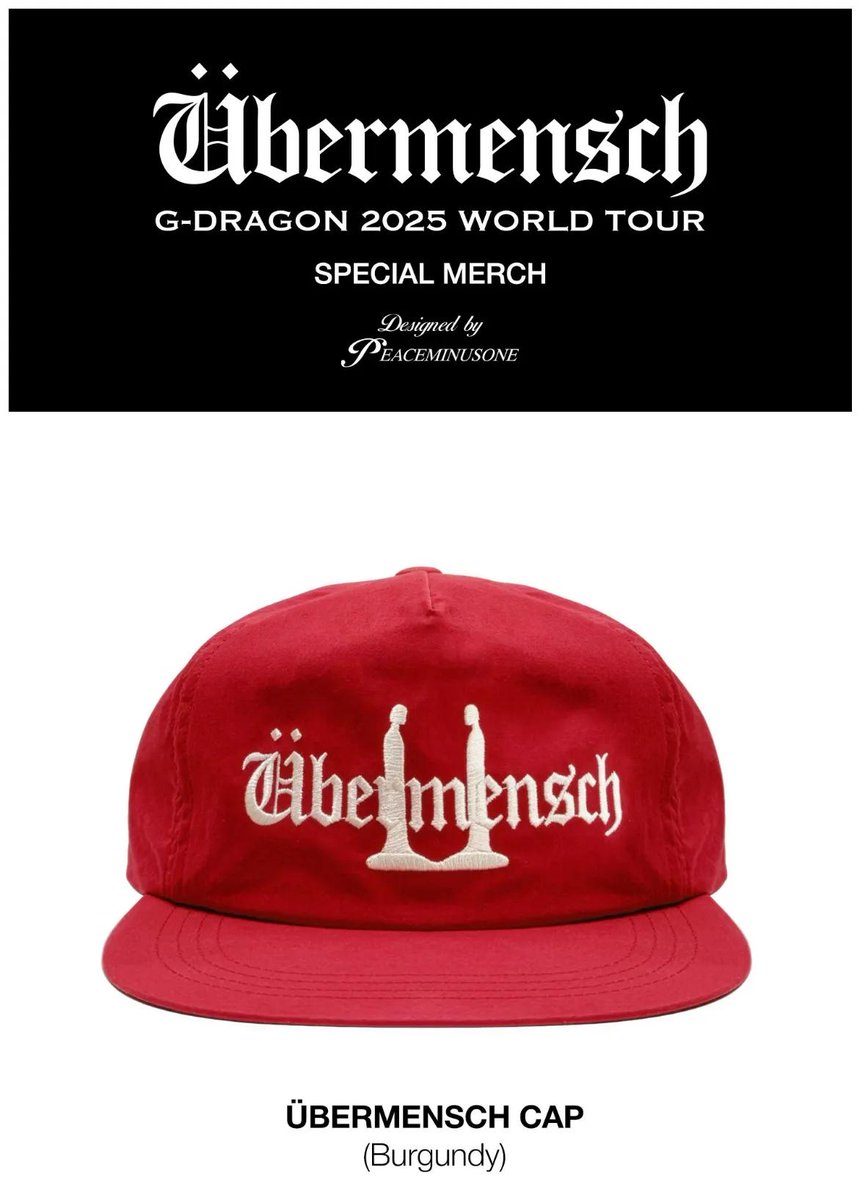 G-DRAGON キャップ 赤 RED Übermensch 展示会 ジヨン G-DRAGON Ubermensch展示会 CAP RED 帽子 キャップ - メルカリ