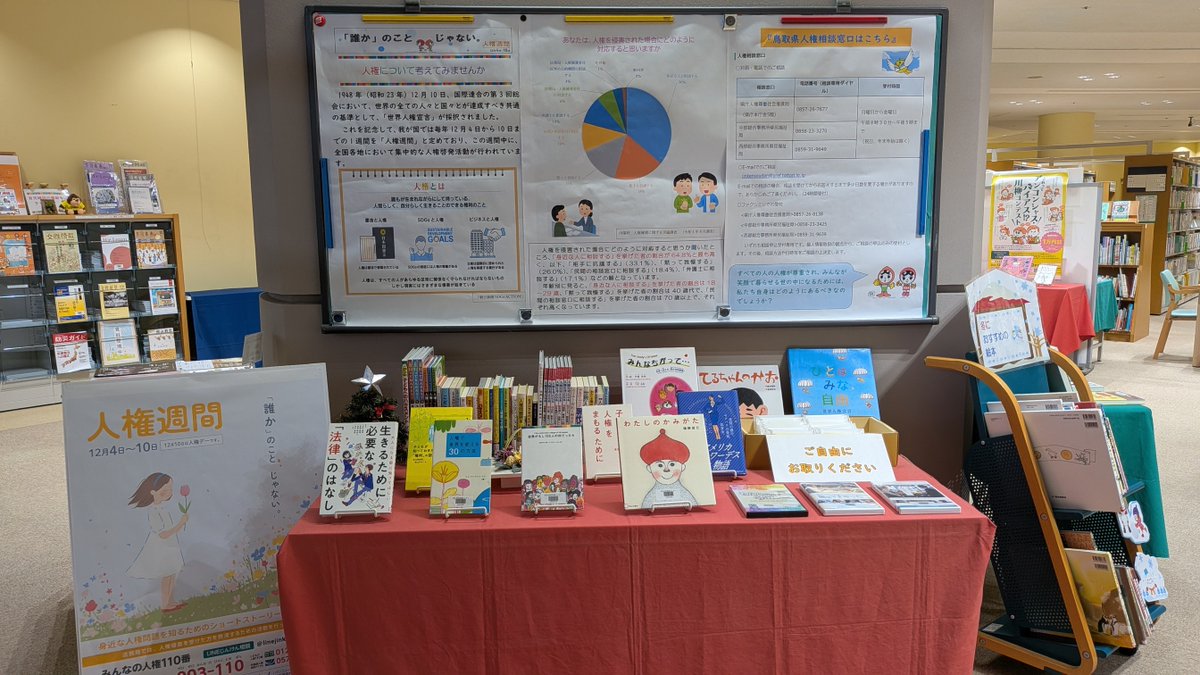 人間の権利 未来社 企画展示「人権について考えてみませんか」】 12月4日から12月10日は
