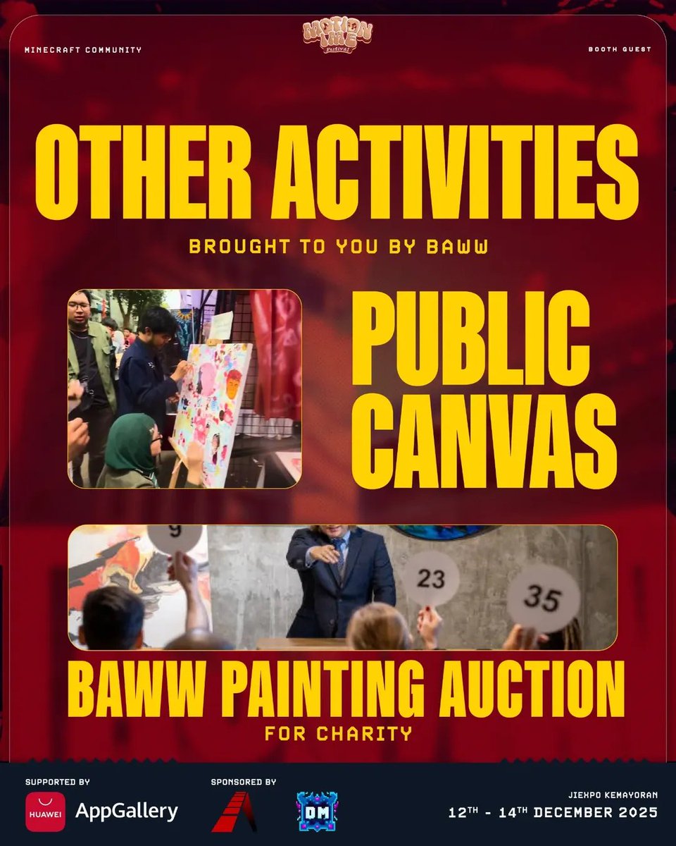 ThisIsBaww's tweet photo. Jadi nanti aku bakal Painting di Day 2 &amp; 3 Motion Ime, lalu hasilnya akan di lelang untuk Motion Charity!

Semoga gak lupa cara gambar, soalnya harusnya di tontonin orang 🙃 https://t.co/aZOmo5Dsx1
