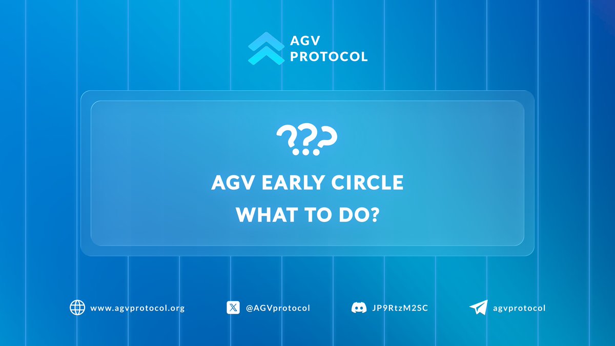 The AGV Early Circle campaign is based on simple actions, real impact. That means anyone can join but only your actions decide how far you go. To be included in the Early Circle data and reward pool of 1,000,000 preGVT, users must complete simple tasks like;

Make a minimum $5