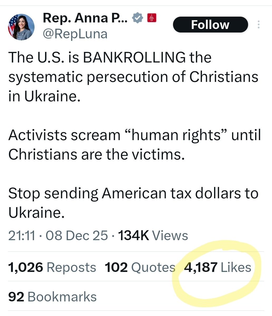 The Russian government is just wholesale purchasing members of US congress who then post outrageous lies to which this platform eagerly gives preferential treatment, pushing out to massive audience.

I don't think Musk gets out of bed in the morning without asking Putin first.