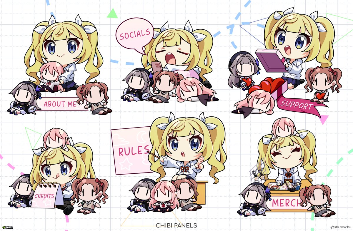 shuwachii's tweet photo. [RTs are highly appreciated]
🟢Commissions Open!
Hello! I'm open for commissions!
Chibi Panels and Emotes Only
If you’d like to check out, feel free to visit my VGen!
https://t.co/yuwhXsK9ST
More info on my rates and samples:
https://t.co/tgtucDccBp
#VGen #chibiart https://t.co/MiPqzBP0yK