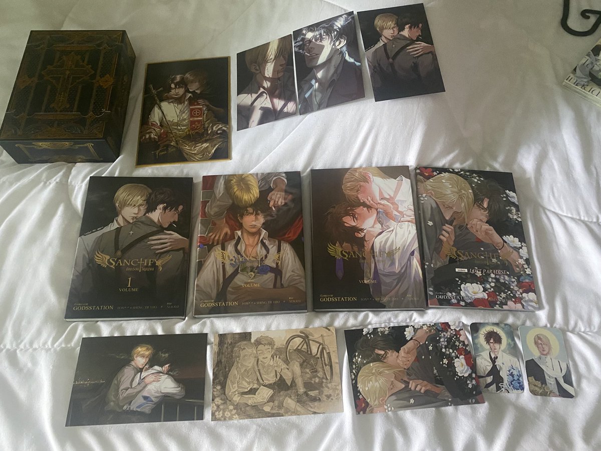 PPShop29's tweet photo. ส่งต่อหนังสือ มือ2 สภาพดีค้า 
Sanctify กัดกร่อนวิญญาณ 
ของได้ตามรูปเลย สภาพ 99% 
730 บาท รวมส่งด่วนค้า พร้อมส่งค้า 

#การ์ตูนวาย #ตลาดวาย #หนังสือมือสองสภาพดี #หนังสือมือสอง #Sanctify https://t.co/qF2T5R09MX