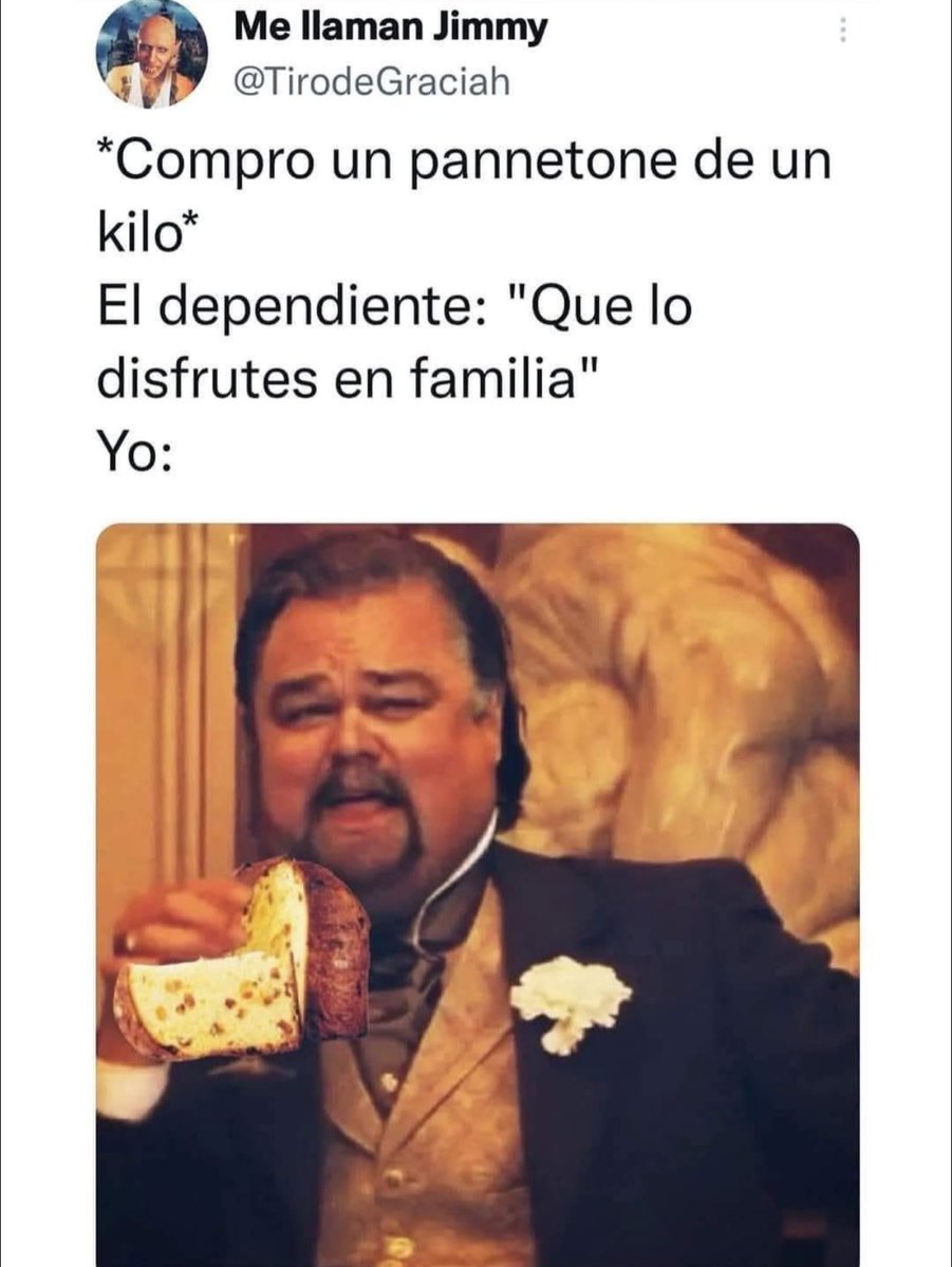 Los pannetones son INDIVIDUALES, todo el mundo lo sabe.
#FelizMartes
#FelizMartesATodos
#FelizMartesParaTodos