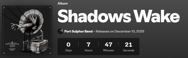 new Port Sulphur Band album in 7 hours can't wait!!!
wish I could buy the vinyl version but it's damn expensive and even then I don't even own a vinyl player