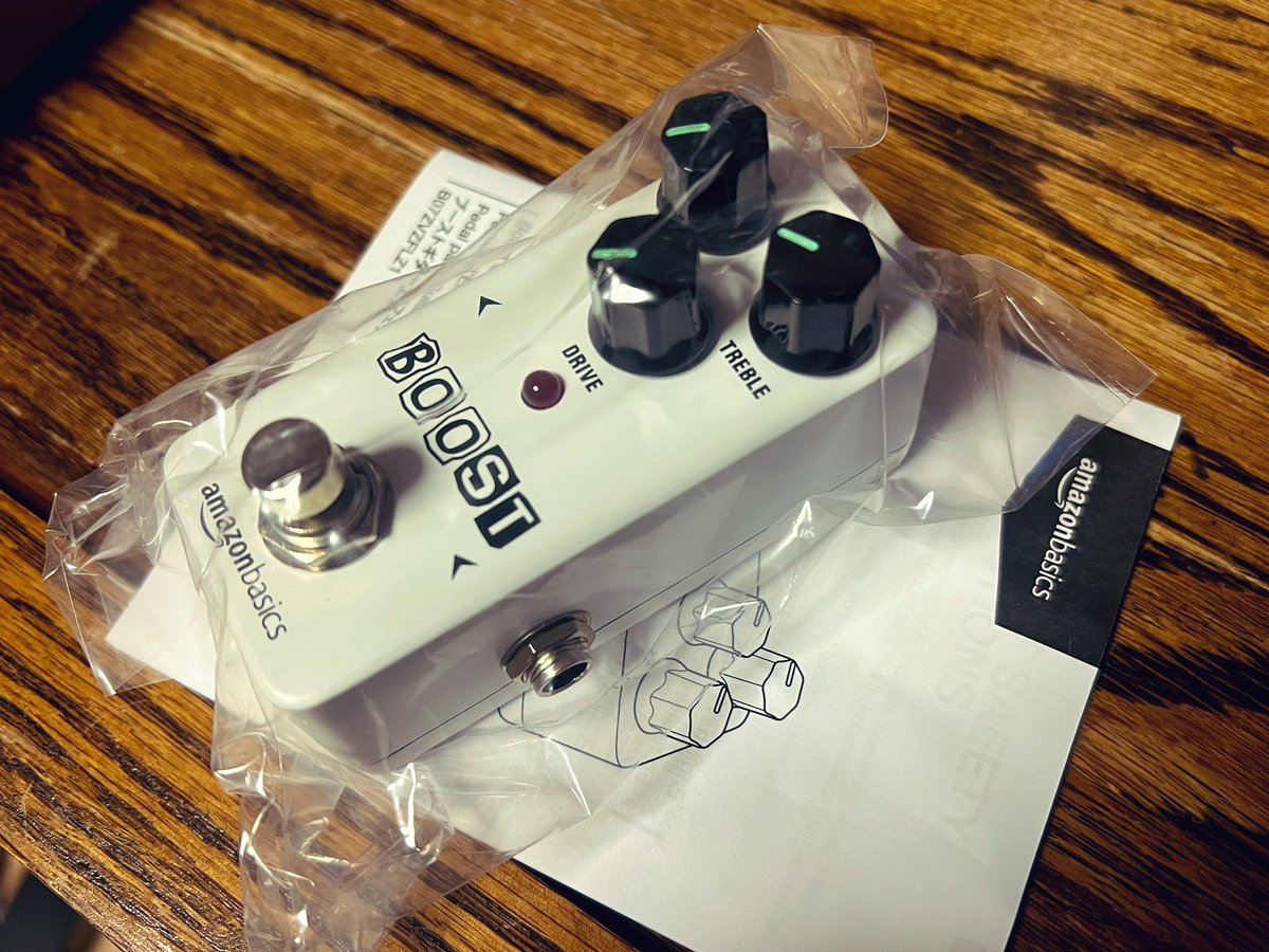 Amazonのエフェクター ブースターペダルのレビュー動画を公開しました