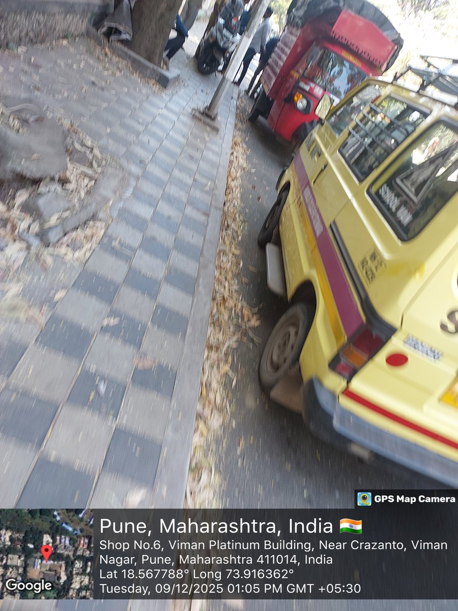 drivesafehere's tweet photo. Reported #TrafficViolation 🚦
Vehicle Nos: MH12YF7245
#footpathparking
Location: Anand Niketan school viman Nagar Pune
Date: 09-12-2025
@PuneCityTraffic Kindly take the necessary action.
#Vahanscore https://t.co/jrlsKvwrvb