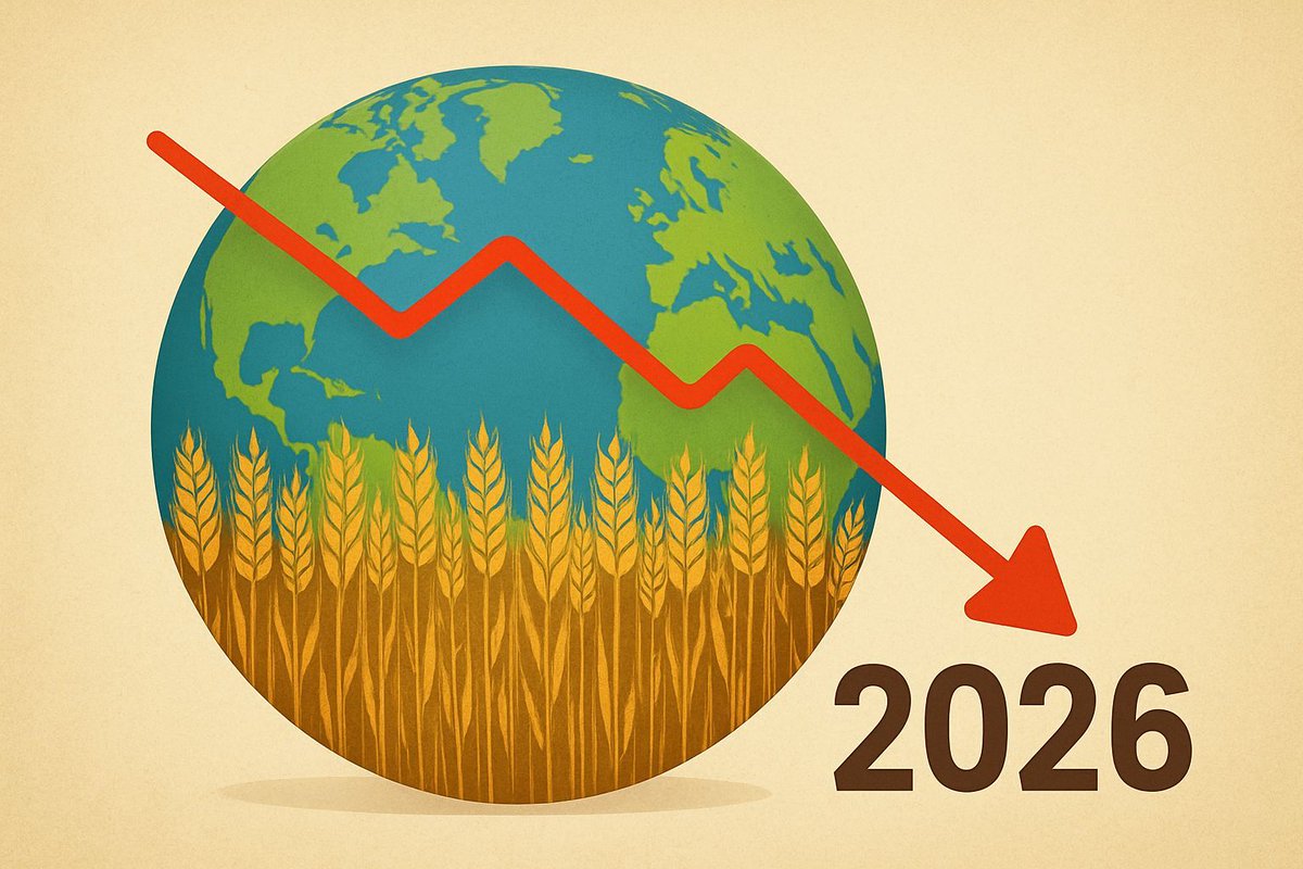 🌾 From Dan Basse’s talk (via Miller Magazine): record #wheat yields, rising exporter stocks, and slowing demand as cheaper #corn displaces #feedwheat. Expect lower prices, with competition shifting to protein quality, logistics, and origin flexibility. Key risks:#Ukraine again.