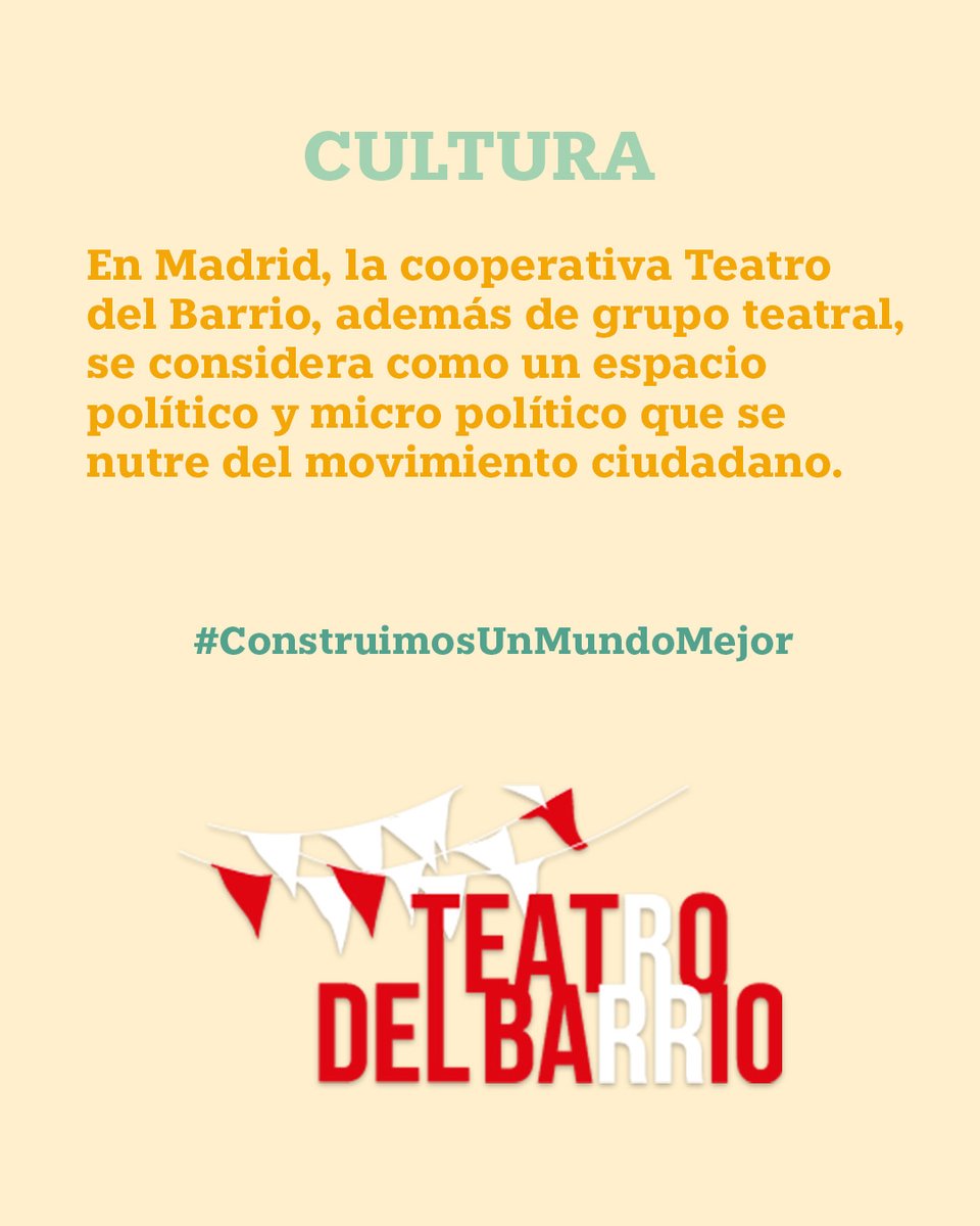 <a href="/CooperamaMadrid/">COOPERAMA, Unión de coop. madrileñas de trabajo</a> 👉Estaremos en #Madrid el 12 de diciembre con  “Cooperativizando las calles para un mundo mejor”, una intervención artística abierta, un lugar de encuentro, creación y descubrimiento del #cooperativismo. 
¿Te unes?
 📍Plaza Amaia Imaz – Puente de #Vallecas
📆 14:00 a 22:00