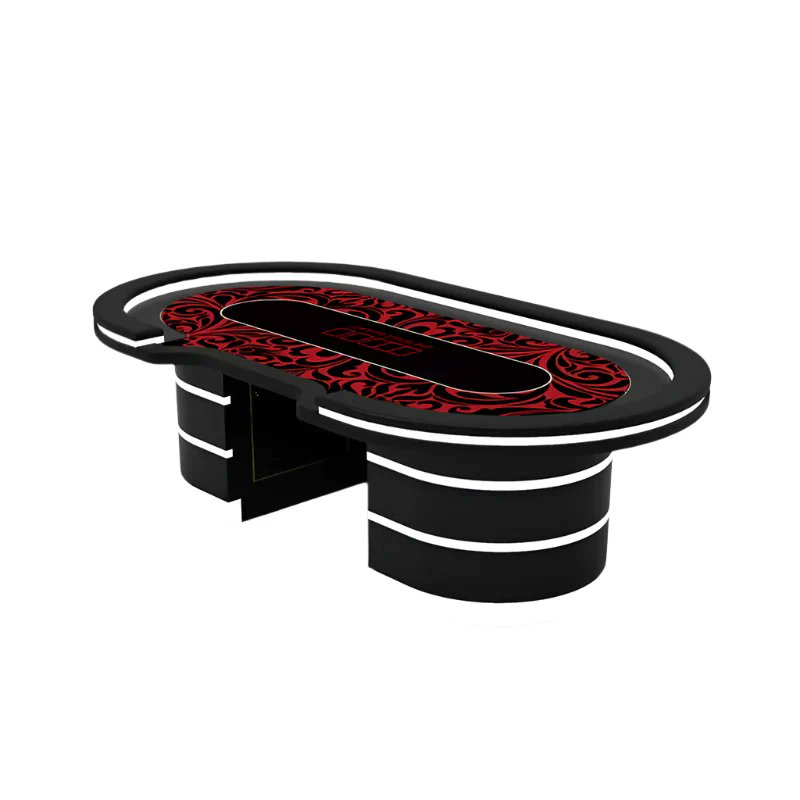 SaudiAces's tweet image. Smooth felt, seamless edges, flawless craftsmanship- the Knight Hawk Poker Table is winter-ready. #PokerTable #HomeCasino #CasinoStyle #Saudi