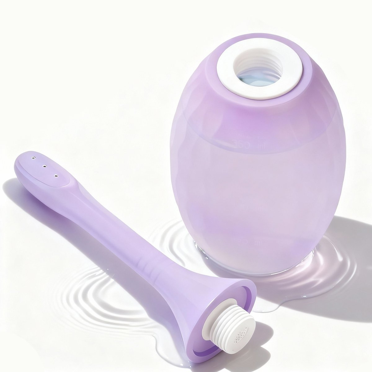 AdorimeBruce's tweet photo. A new purple colon cleansing device has been launched.
The enema bulb has total 7 spray openings, 1 at the top and 3 lined up in a row on both sides. It bring the comprehensive and efficient cleaning for colon or anus.
Unlike many conventional enema showers that lack check valves, this anal douche kit is equipped with two one-way check valves, which effectively prevent the backflow of contaminated water. #Analdouches