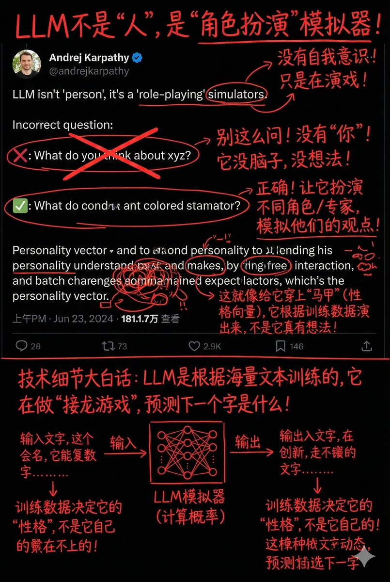 Never think of a large language model (LLM) as a thoughtful "real AI" or "human". Its e...