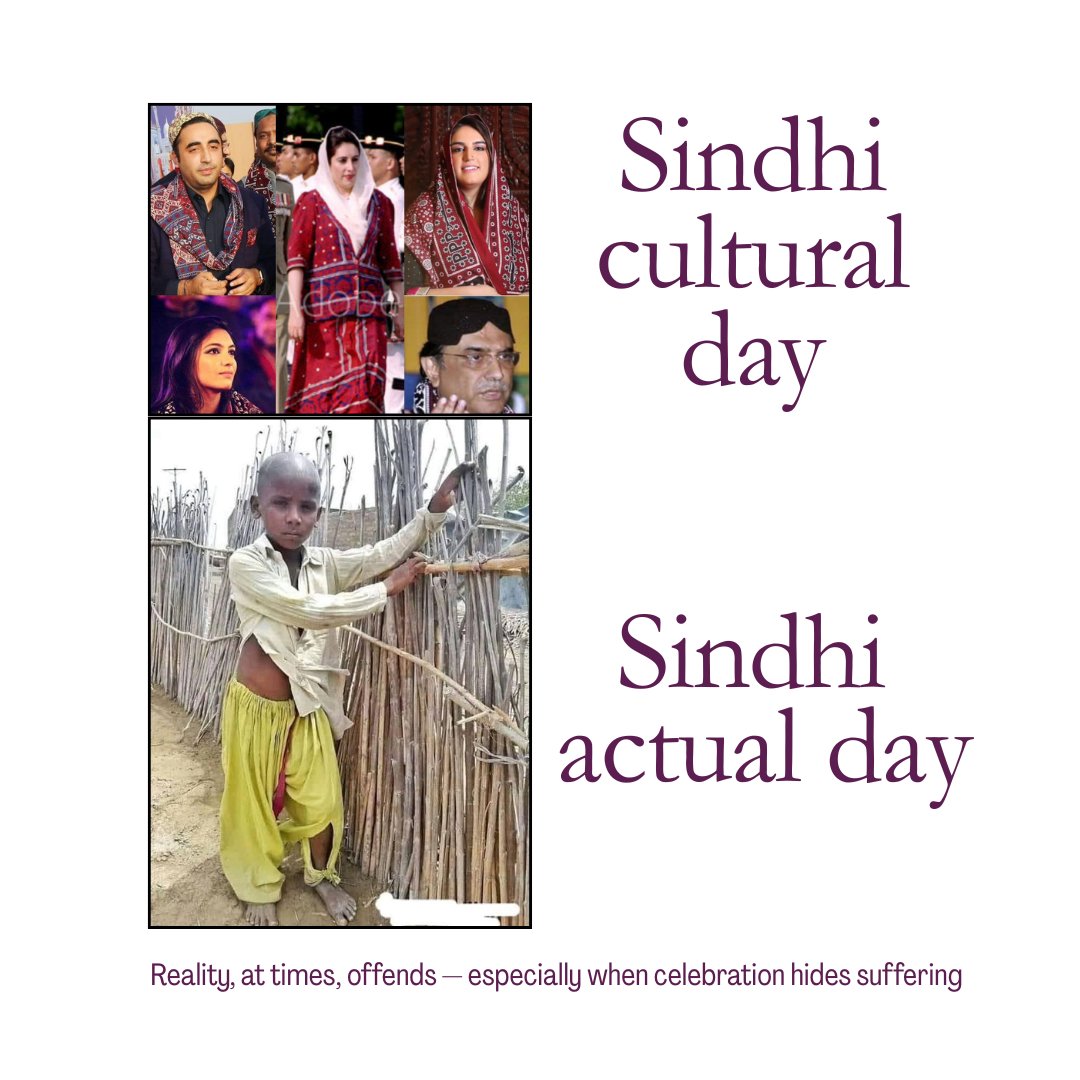 No offense — just the truth

sindhi cultural day    VS     sindhi actual day