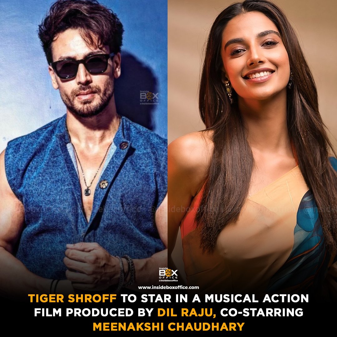 InsideBoxOffice's tweet image. This currently untitled upcoming #TigerShroff movie will be a musical action film, a new genre combination for him, also starring #MeenakshiChaudhary. Its director, title, and other things are currently not locked. It will be produced by #DilRaju.