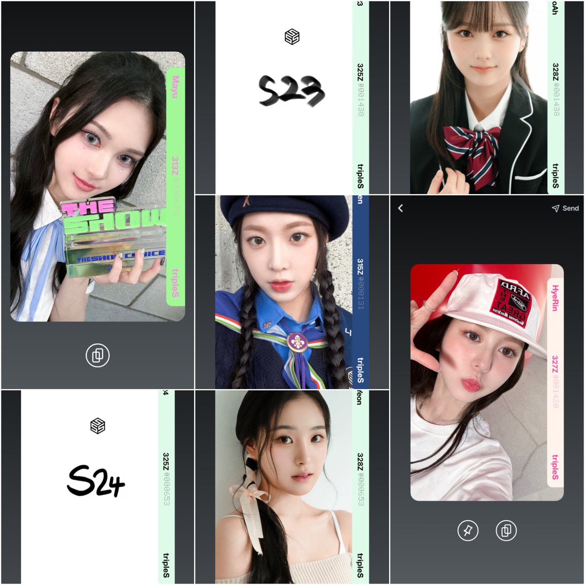 #tripleS MULTIPLE objekt giveaway
🧚🏻‍♀️ 5 WINNERS

⭐ Jiyeon C325 + C328
⭐ SeoAh C325 + C328
⭐ Mayu D313
⭐ Nien C315
⭐ Hyerin D327

• like rt this post
• LIKE &amp; RETWEET quoted comment (REPLY PROOF) 
• Reply with your cosmo ID

‼️1 entry = 1 chance, enter as much as u want‼️