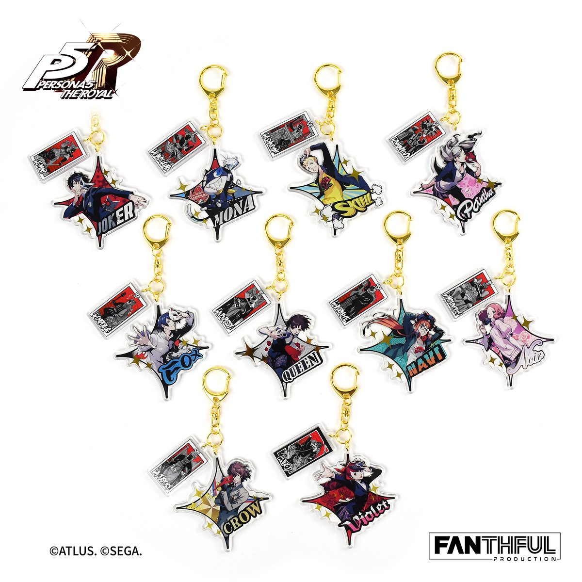 PERSONA 5 THE ROYAL Acrylic Keychain（blind box/10pcs）
🛒collector.fanthful.com