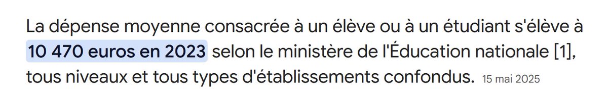 norbert_fr's tweet image. Donc, entre les économies d'allocations, de coûts administratifs, éducatifs, infrastructurels, etc, la remigration d'une personne est amortie dans l'année, probablement dans les 6 mois.

Rien que l'éducation, c'est plus de 10k/an par élève. Il faut ajouter la CAF, le logement…