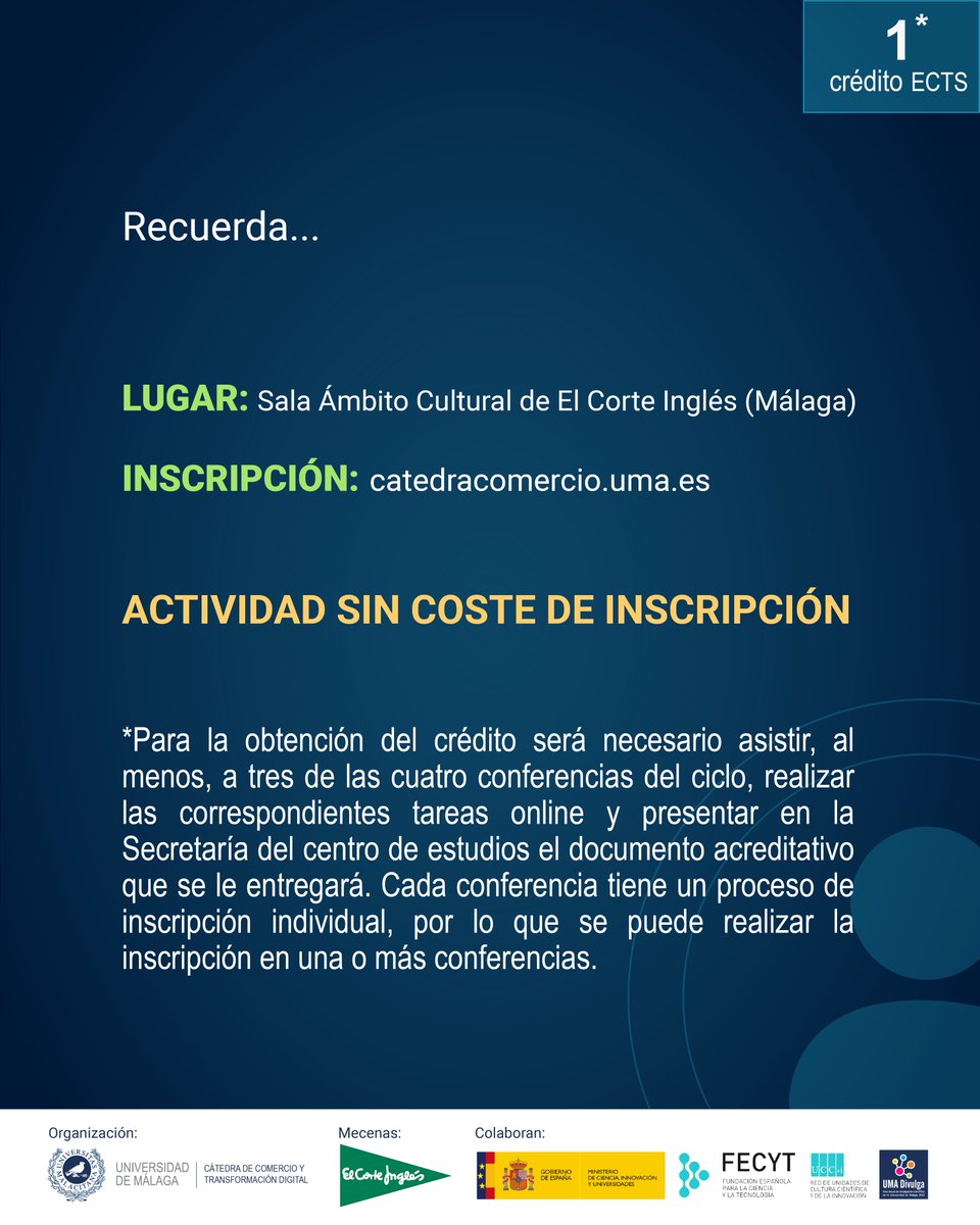 Cátedra de Comercio y Transformación Digital UMA tweet media
