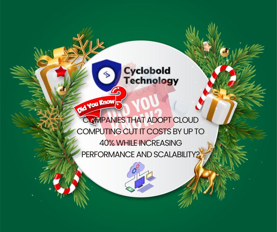 cyclobold's tweet image. Did you Know ?
Scaling with the cloud means companies no longer need expensive hardware or complex infrastructure to grow.
With a few clicks, they can increase storage, boost performance, or handle peak traffic — without downtime or heavy costs.