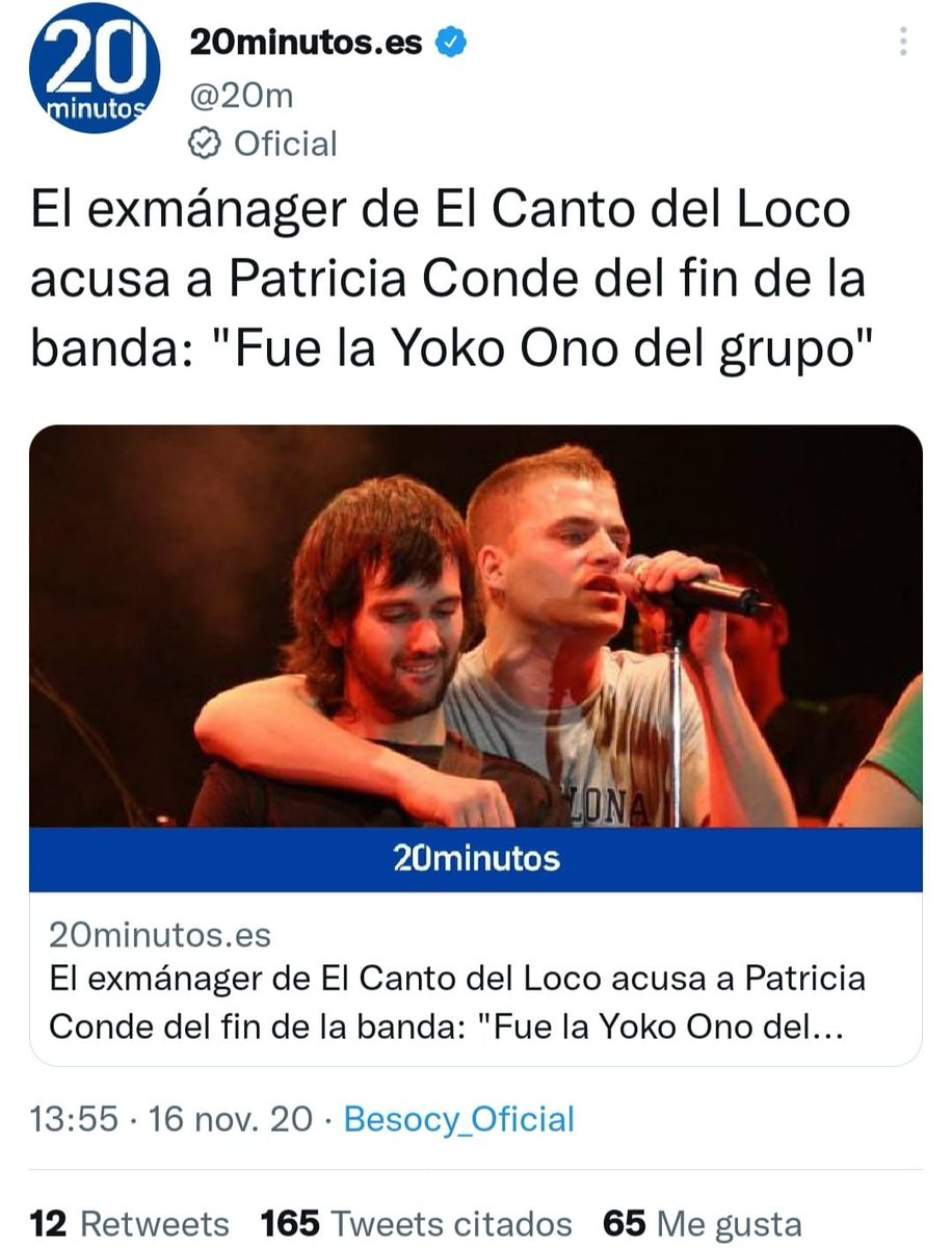 Allí donde estés, Patricia: GRACIAS.