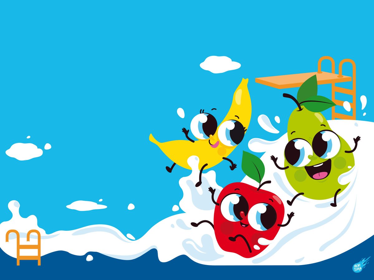 Character design and illustration for kids fruit yogurt. by Meni Tzima dribbble.com/shots/26845811…