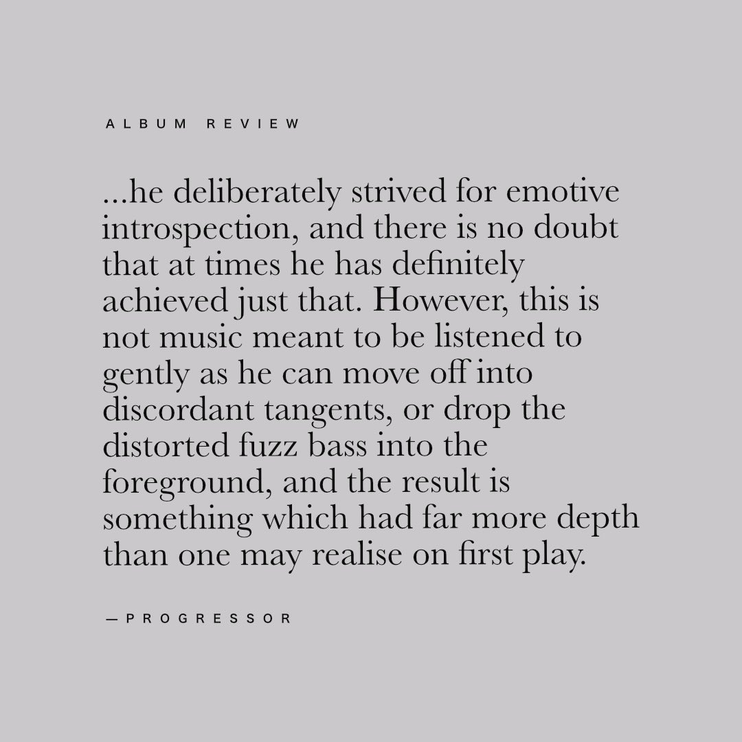 Kev Rowland, prolific prog rock reviewer and author of “The Progressive Underground,” wrote a great piece about “Memento Mori.” Thank you, Kev. 💀🖤