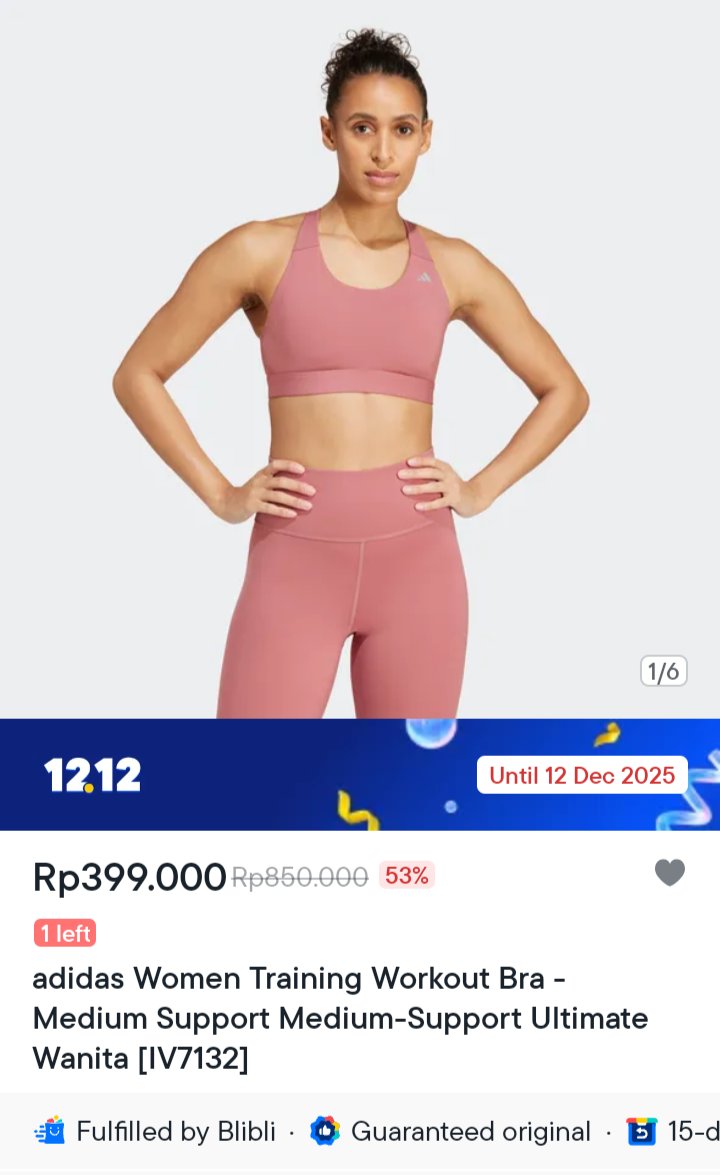 hellobookworm's tweet image. menuju akhir tahun, makin semangat olahraga soalnya pake baju olahraga baru hehe. Hemat bgt ih dapet harga 12.12 di Blibli