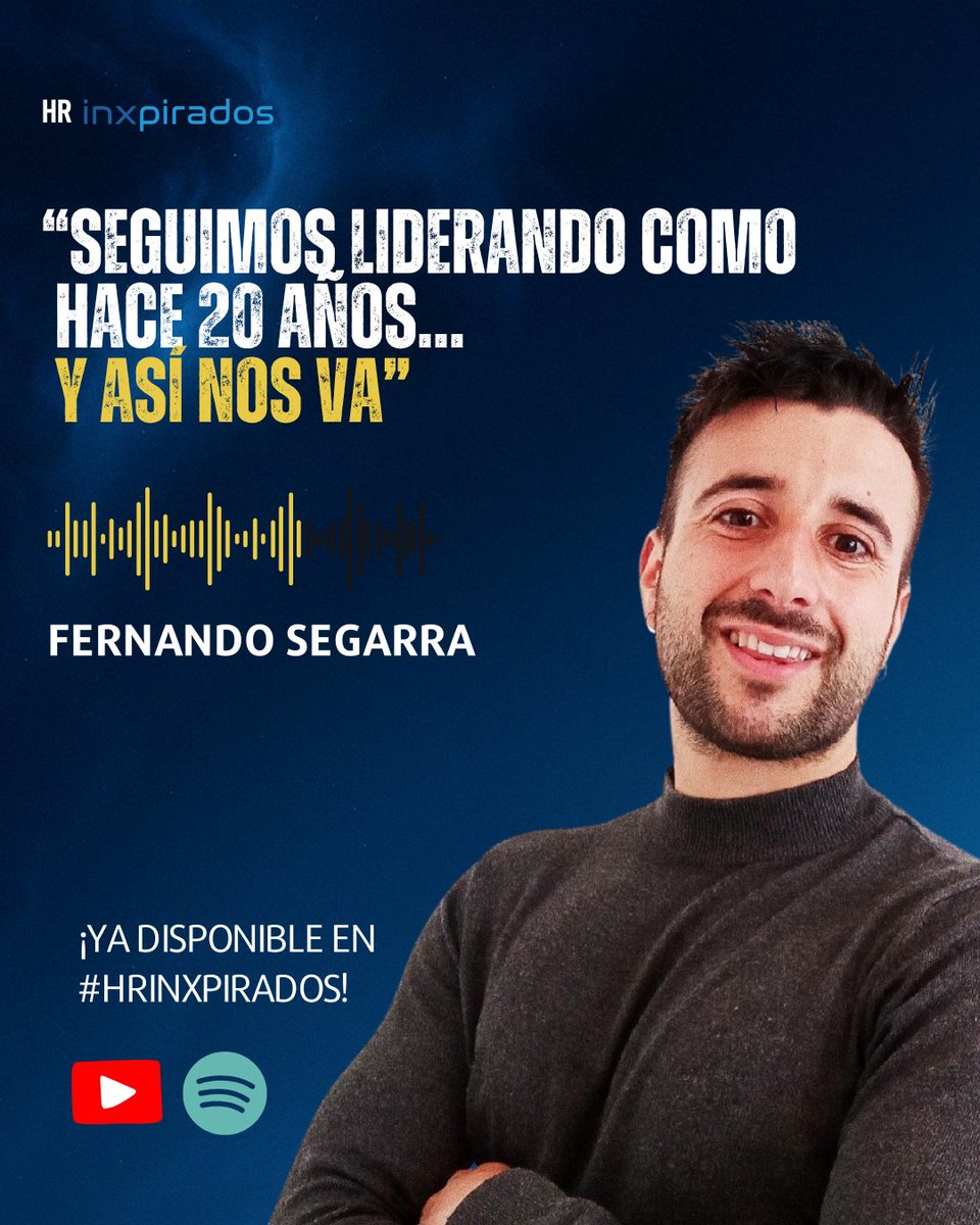 🎙 “Seguimos liderando como hace 20 años… y así nos va.”

En este episodio hablamos de cultura, control, confianza y por qué sin transformación interna no hay cambio real.   

🎙️ En YouTube: buff.ly/GuG8tOg   
🎙️ En Spotify: buff.ly/FZ9SFXG 

#RRHH #liderazgo