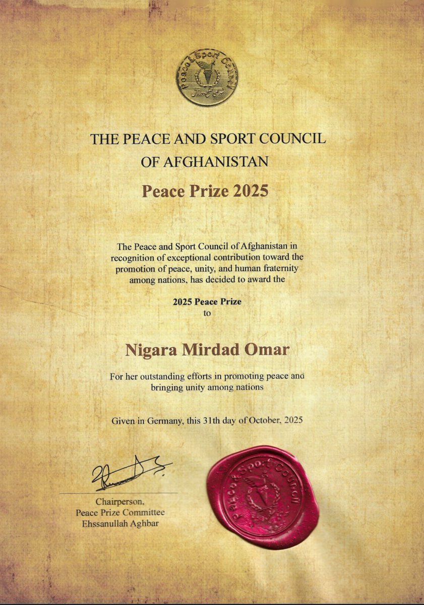 PEACE & SPORT COUNCIL OF AFGHANISTAN tweet media