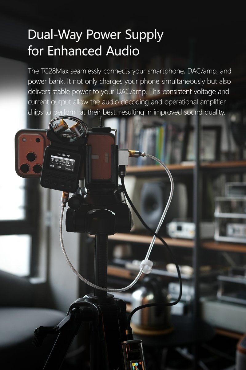 ddhifi_com's tweet photo. Introducing the ddHiFi TC28Max USB OTG Adapter with PD Input

Retail Price: $29.99 | Available now!

If you are interested in getting one, please check with local sales agent for its availability. If there is no sales agent in your local market, you can just grab one from DD Aliexpress store: https://t.co/1j2nUtUhWP

#ddHiFi #TC28Max #USBOTG #PDPowering #ChargeAndListen #HiFiAudio #CNCMachined