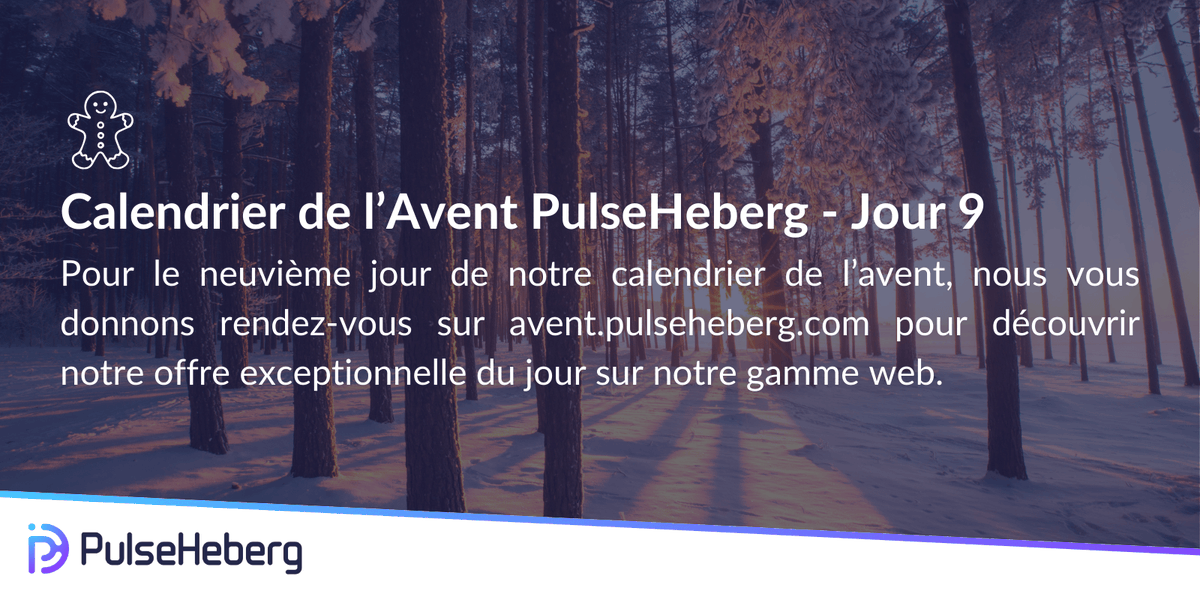 pulseheberg's tweet image. 🎁 Jour 9 du calendrier de l’avent PulseHeberg : une offre exclusive sur nos VPS vous attend aujourd’hui ! Ne ratez pas cette occasion unique.

▶️ avent.pulseheberg.com