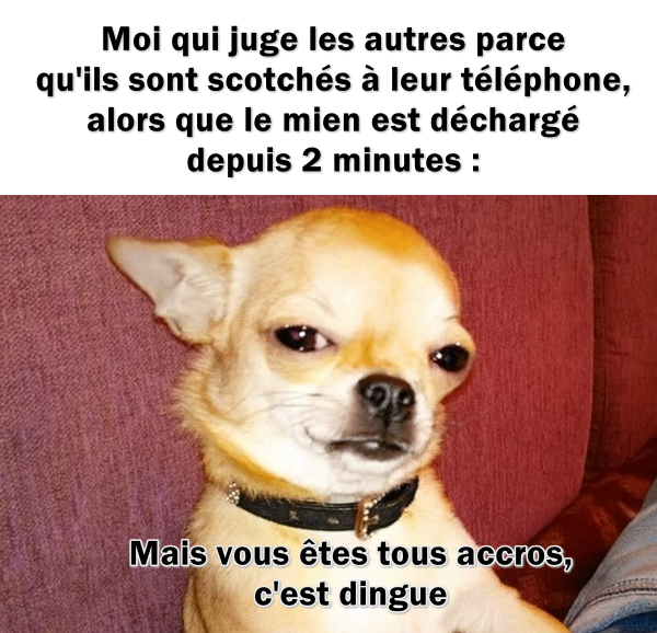 CopyTransFR's tweet photo. Pour tous les accros au téléphone portable 😄 https://t.co/LsCDk2MvHf