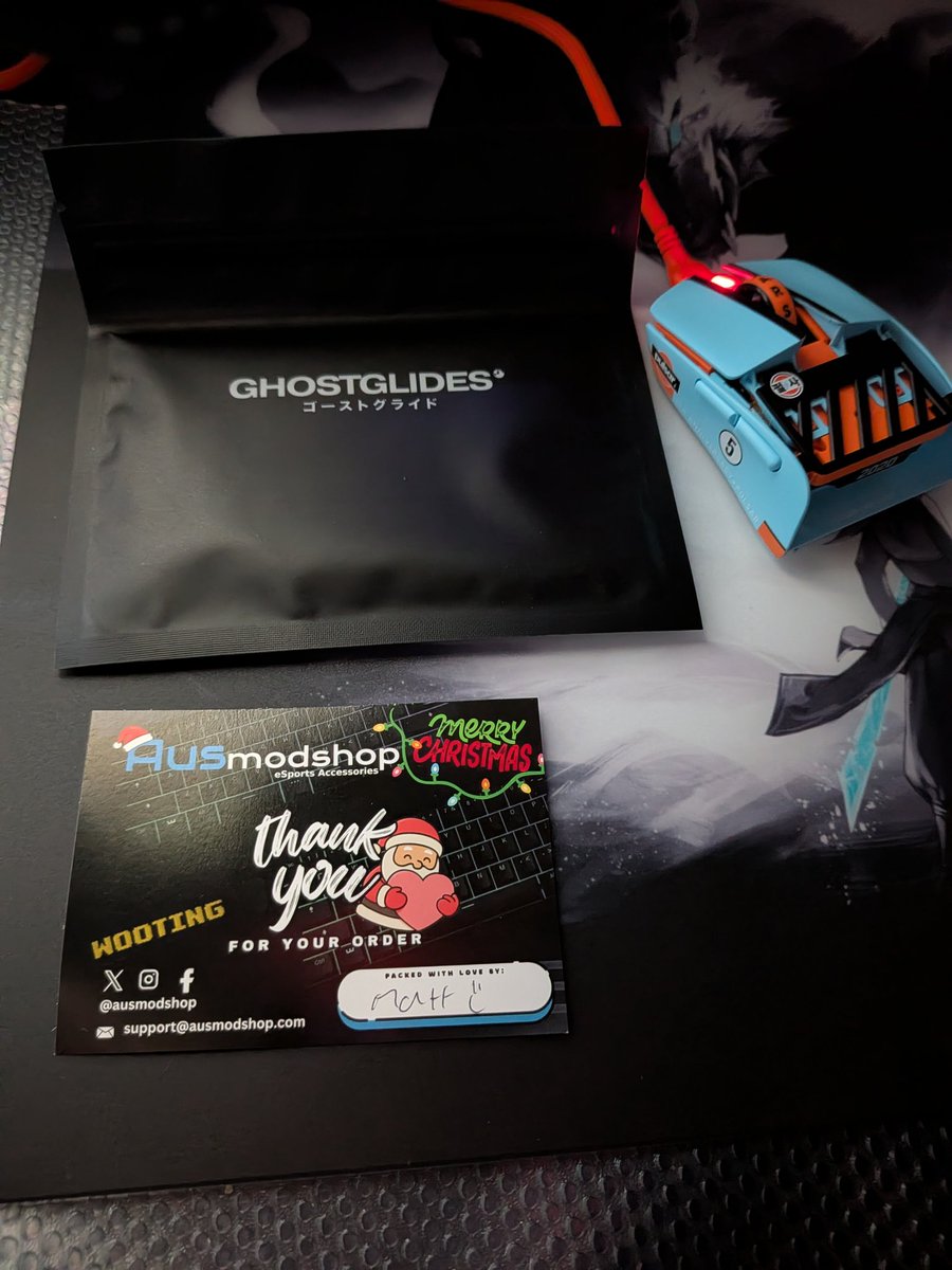 Shoutout <a href="/Ausmodshop/">Ausmodshop</a> the goats hooking us Aussies with the new <a href="/ghostglides/">GHOSTGLIDES®</a> full hand gaming sleeves when the drop on the official site sold out faster than lightning McQueen him self. Cha Ching.