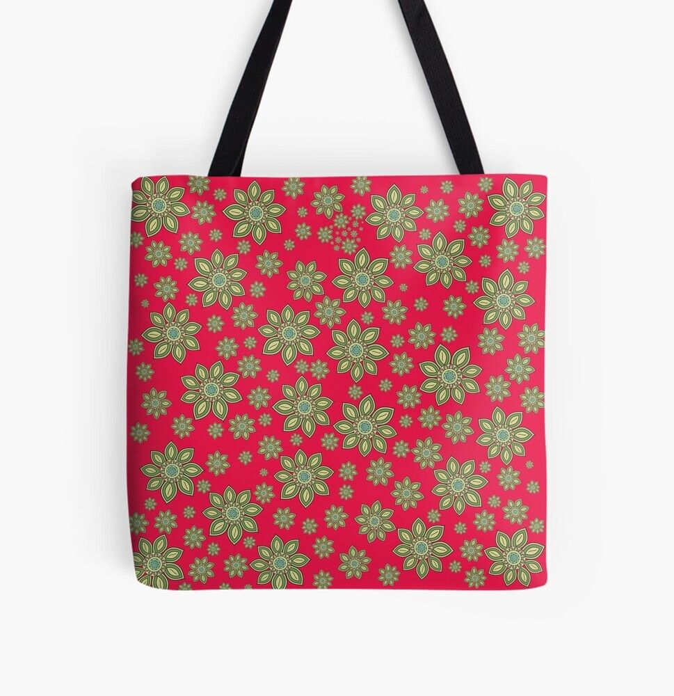 abaseen8613's tweet image. New favorite tote! 💚 This Scattered Sage and Olive Green Floral Repeat Pattern is giving us major cozy, earthy vibes on a bold red background. Functional and stylish! Find this design on a tote &amp;amp; more at #Redbubble.redbubble.com/i/tote-bag/Sca… 

Tags: #FloralTote #PatternArt #ToteBag