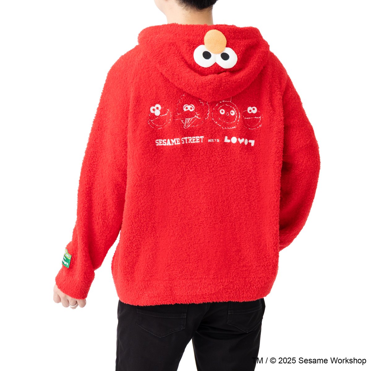 SESAME STREET meets LOVOT／ 🔴🟡🔵「ふわもこパーカー（ヒト用
