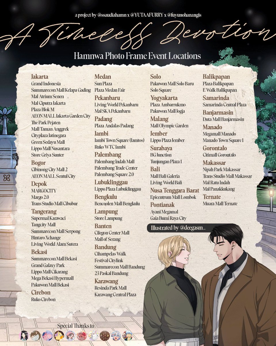 𝑨 𝑻𝒊𝒎𝒆𝒍𝒆𝒔𝒔 𝑫𝒆𝒗𝒐𝒕𝒊𝒐𝒏
—and we find each other in every
life’s new dawn
#HamNwa #함놔 Photo Frame
Event by
<a href="/ssaudiahamn/">Sau 🍉</a> x <a href="/YUTAAFURRY/">ஜ۩ ꂖꌈꋖꁲ ۩ஜ</a>
x <a href="/fuyunohanangis/">ann 𐙚˖ ࣪⊹</a>
Illust by <a href="/deegasm/">thicc mamí</a>
_
️01-14 Dec 25
📍<a href="/selfietimeid/">Selfie Time ID</a>
Use #BondInTime🖤💜&amp; Share
your timeless memories