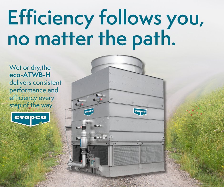 The eco-ATWB-H delivers consistent performance whether in wet or dry mode, ensuring maximum efficiency every step of the way. Learn how this hybrid closed-circuit cooler can optimize your cooling system.

evapco.com/products/close…

#EVAPCO #HybridTechnology #Efficiency