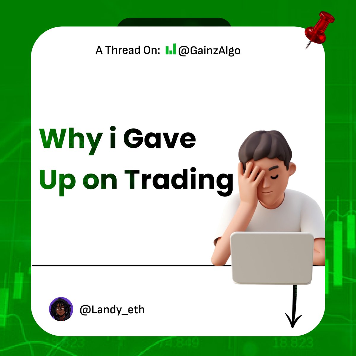 Landy_eth's tweet image. Here is why I Gave Up on Trading!!

I had tried different Tradingview indicators but i kept losing Money over and over again. Either i was too late or the signals were wrong

So, I gave Up.

Till I discovered @gainzalgo 

Here is my Experience 🔻