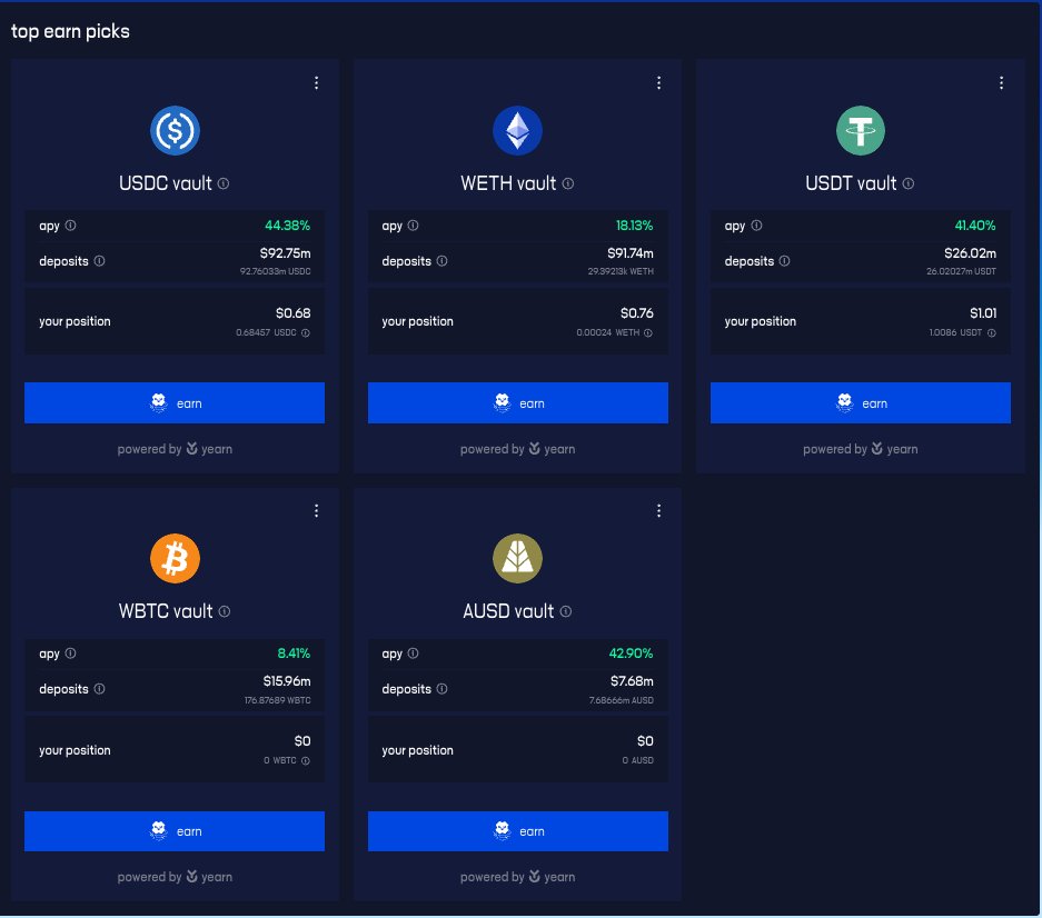 ICYMI: Katana's KAT vault boosting program is being extended ⚔️

yvvbTokens (<a href="/yearnfi/">yearn</a> vault tokens) earn:
🔹native Katana L2 yield
🔹donations from VaultBridge
🔹boosted KAT rewards

More to come on program extension details. 

Fear not samurai, your bags are being productive.