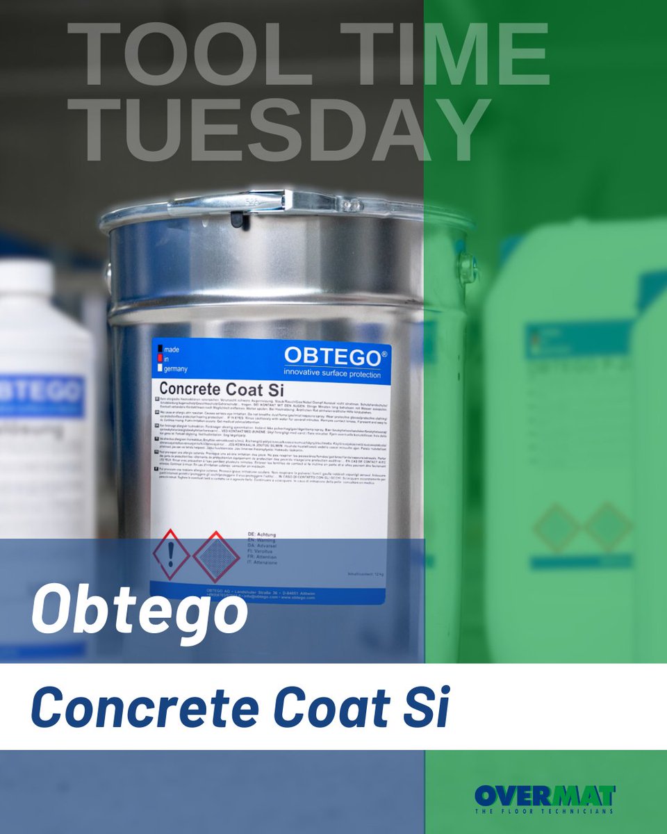 Overmat's tweet image. 🔧 𝐓𝐨𝐨𝐥𝐓𝐢𝐦𝐞 𝐓𝐮𝐞𝐬𝐝𝐚𝐲 – 𝐎𝐛𝐭𝐞𝐠𝐨 𝐂𝐨𝐧𝐜𝐫𝐞𝐭𝐞 𝐂𝐨𝐚𝐭 𝐒𝐢
Ontdek Obtego Concrete Coat Si: een sterke, gebruiksklare coating voor nieuwe én oudere betonvloeren.
Beschikbaar in grijstinten en transparant. 💪
#Overmatindustries #thefloortechnicians #Obtego