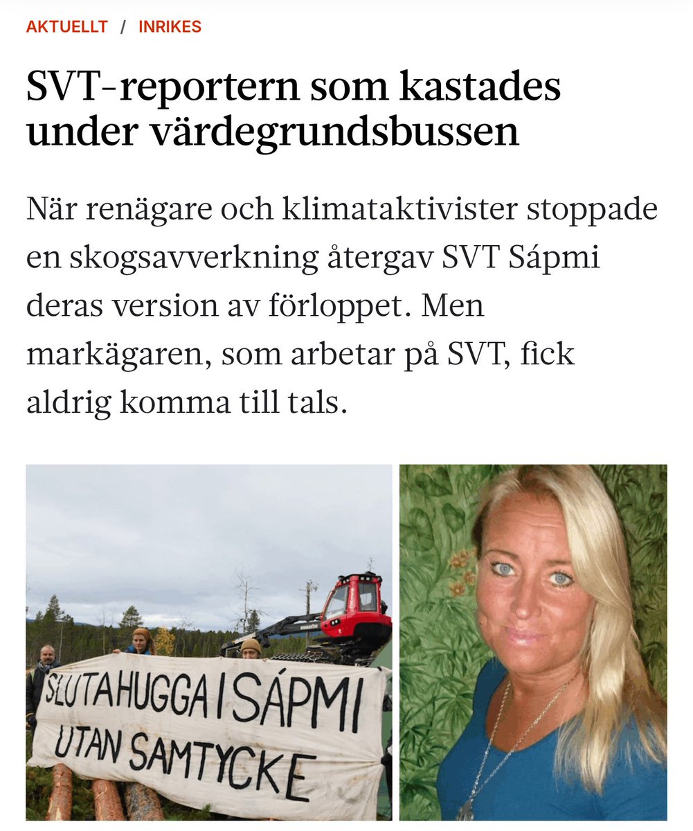 Fallet i Arjeplog – där renägare och vänsterextrema aktivister stoppade en laglig skogsavverkning – har blivit ett skolboksexempel på hur en ensidig berättelse kan få dominera i medier. Trots att markägaren drabbades ekonomiskt, följt lagen, anpassat avverkningen och fått