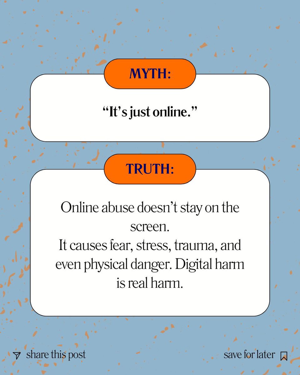 EVA_Nigeria's tweet photo. Online abuse is not “just jokes.”
It threatens safety, dignity, & mental health especially for young people.
This #16DaysOfActivism, @EVA_Nigeria is calling it out and demanding safer digital spaces.
#SafeOnlineToo
#SafeToSurf https://t.co/qepSpPani8