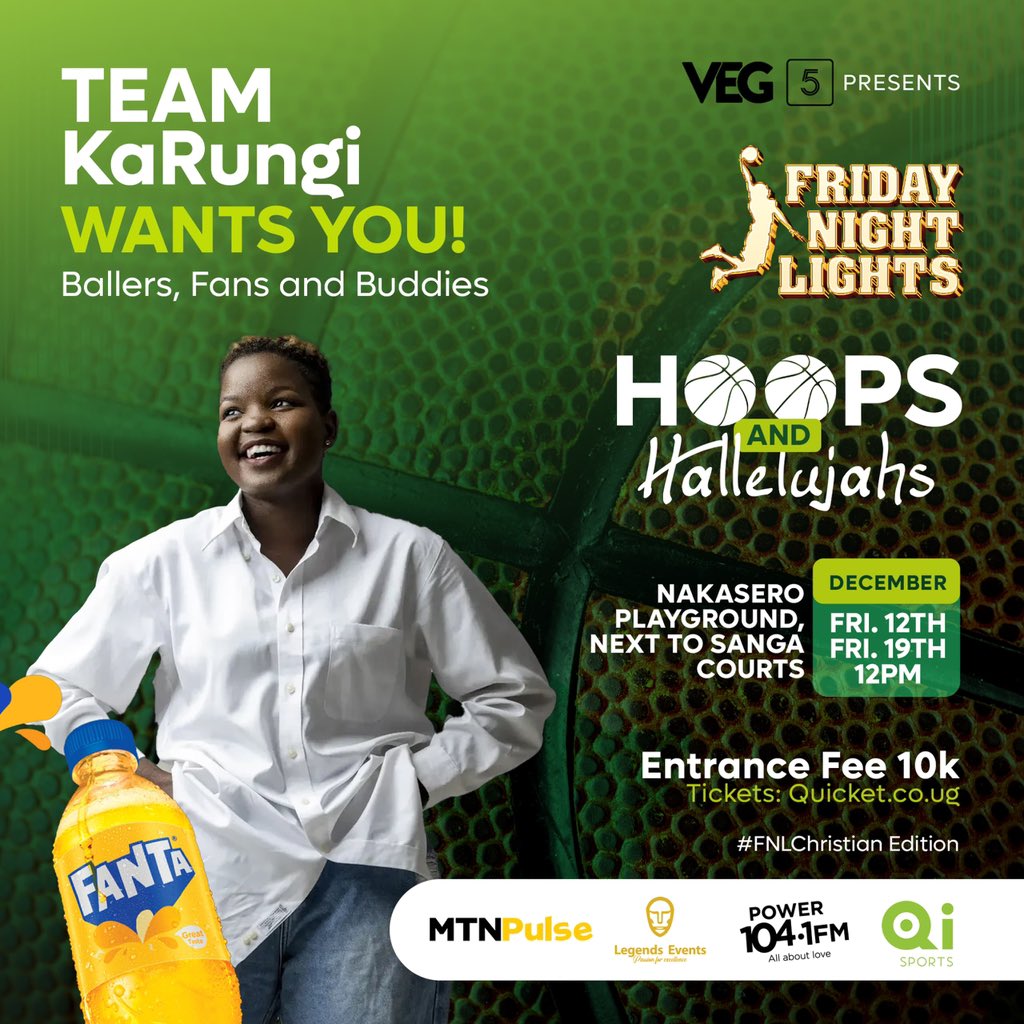 SRVictor256's tweet photo. Dream big, play hard, praise louder🏀 @256Karungi x @iam_rachelk are calling ☎️ 

All you have to do is Answer and join the team on 12th &amp; 19th Dec

Nakasero Pri Sch Playground
12pm 🕛 🎫 10k via https://t.co/VgpIa6CHdm

#FNLChristianEdition #SRVictor256 https://t.co/7Fzv8AIUBC