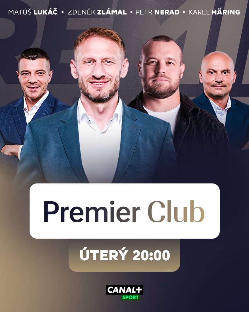 Co by to bylo za úterý bez Premier Clubu? 🔥⚽️

<a href="/BobbyZlamal/">Zdeněk Zlámal</a>, <a href="/PetrNerad94/">Petr Nerad</a>, <a href="/KHaring75/">Karel Häring</a> a <a href="/MatLukac/">Matúš Lukáč</a> rozeberou to nejzajímavější a nejdůležitější z nedávného dění v Premier League. 🎙

Sledujte od 20:00 na CANAL+ Sport 🖤💚