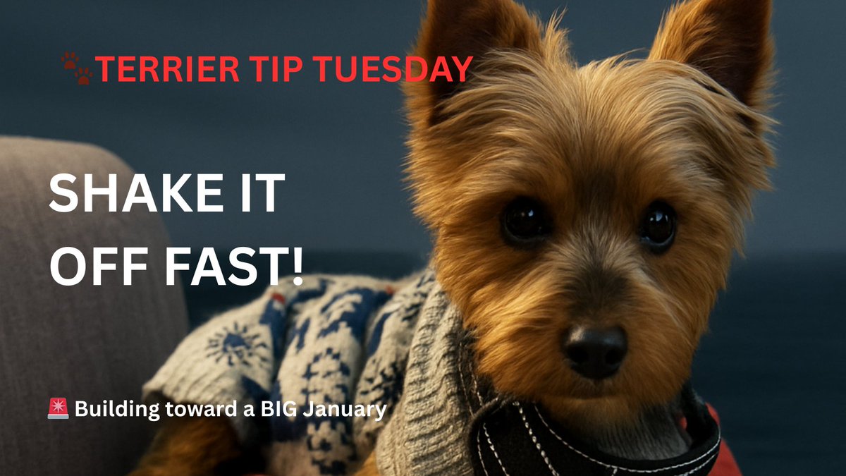 coachronmpm's tweet image. 𝐓𝐞𝐫𝐫𝐢𝐞𝐫 𝐓𝐢𝐩 𝐓𝐮𝐞𝐬𝐝𝐚𝐲 🐾
Shake it off fast.

A mistake isn’t the problem.
Dragging it into the next moment is.

Reset quick.
Refocus quick.
Respond quick.

Your bounce-back speed = your competitive edge.

#TerrierTipTuesday #WinningStartsWithin #CoachRonMPM