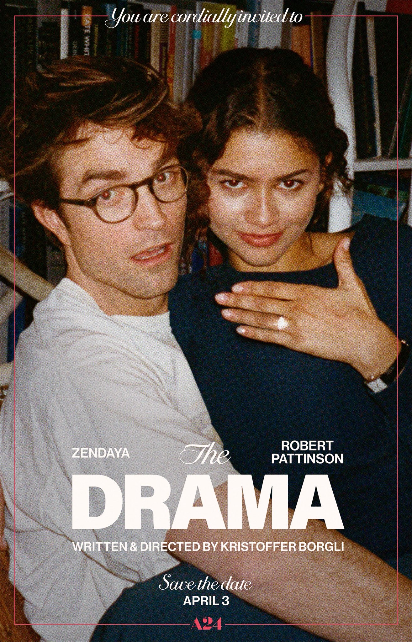 Eerste teaserposter van Robert Pattinson & Zendaya in The Drama poster 